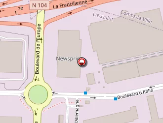 Carte de Transports La Fleche Bleue à Lieusaint