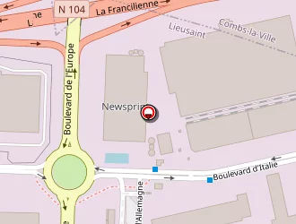 Carte de Newsprint à Lieusaint