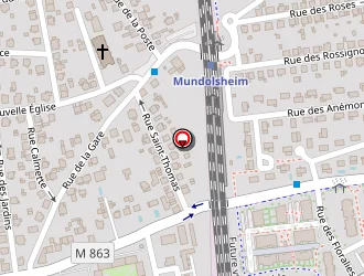 Carte de Scherrer à Mundolsheim