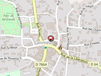 Carte de Meridis à Lanmeur