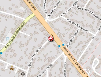 Carte de Centre Des Finances Publiques à Ris-orangis