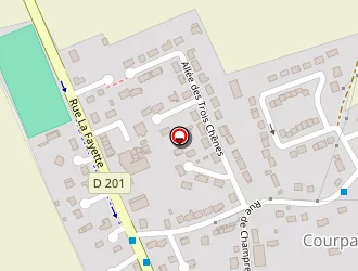 Carte de Rde à Courpalay