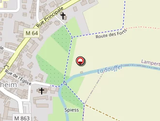 Carte de Presbytère Protestant à Lampertheim