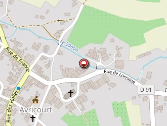 Carte de Stand De Tir à Avricourt