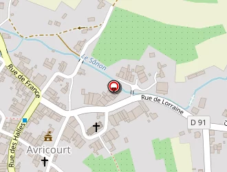 Carte de Sanner Daniel à Avricourt