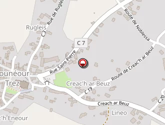 Carte de Camping De Kérurus à Plounéour-trez