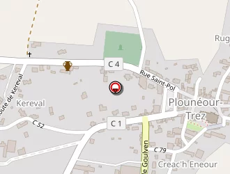 Carte de Les Mouettes à Plounéour-trez