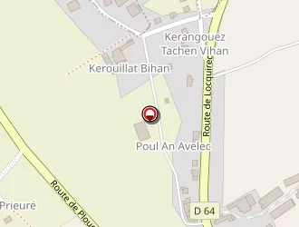 Carte de Berrou-gorioux à Lanmeur