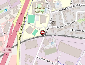 Carte de Au Paint'space à Vandœuvre-lès-nancy