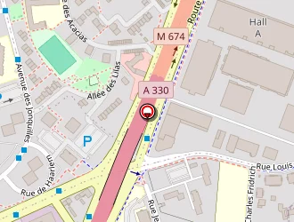 Carte de Station Esso Express à Vandœuvre-lès-nancy