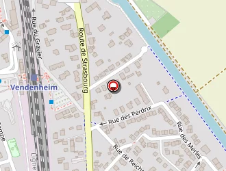 Carte de B&b Hôtel à Vendenheim