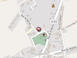 Carte de La Poste à Plougoulm