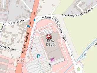 Carte de L'entrain à Ballainvilliers