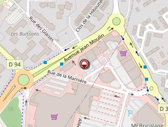 Carte de Cora (hypermarché) à Boussy-saint-antoine