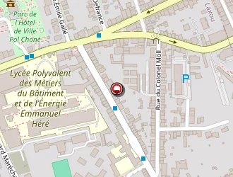 Carte de Salle Hubert Hausermann à Laxou