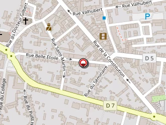 Carte de Hôtel De La Croix D'or à Avranches