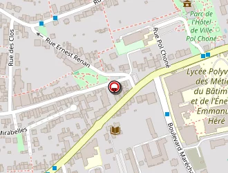 Carte de Lycée Des Métiers Du Bâtiment Et De L'energie Emmanuel Héré à Laxou