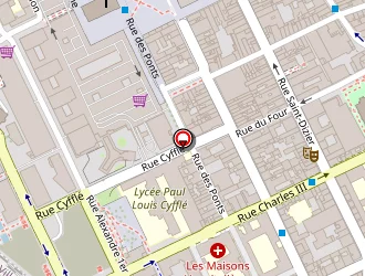 Carte de La Comédie De Nancy à Nancy