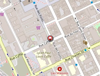 Carte de Lycée Professionnel Paul-louis Cyfflé à Nancy