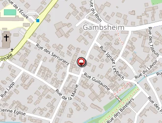 Carte de Supermarché Coop à Gambsheim