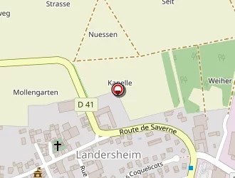 Carte de Annime à Landersheim