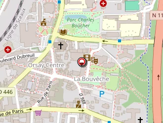 Carte de Selarl Pharmacie Dahan à Orsay