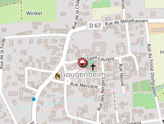 Carte de Burg Gilbert à Gougenheim