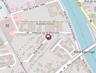 Carte de Verdusen Robin à Nancy