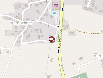 Carte de Supermarché Casino à Roscoff