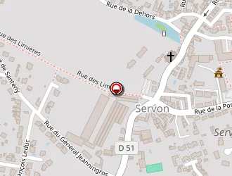 Carte de Becquerelle Bernard à Servon