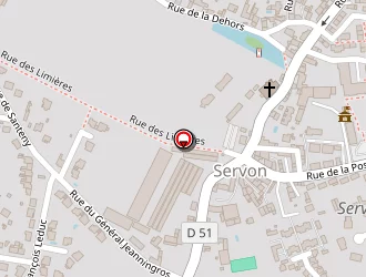 Carte de La Poste à Servon