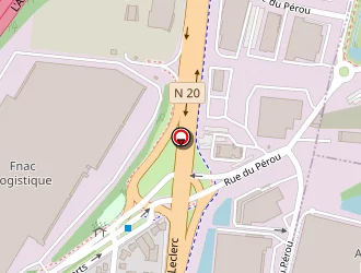 Carte de Fnac Logistique à Massy