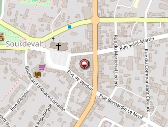 Carte de Gaulier à Sourdeval