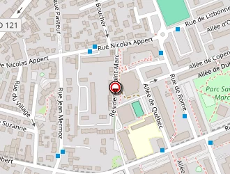 Carte de Canton Claire à Massy