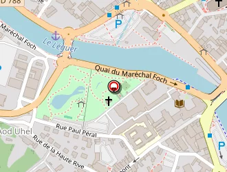 Carte de Restaurant Universitaire à Lannion