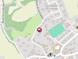 Carte de Complexe Sportif à Rospez