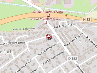 Carte de Secours Catholique à Dreux