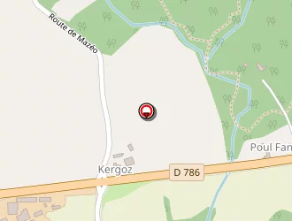 Carte de Prolann à Rospez