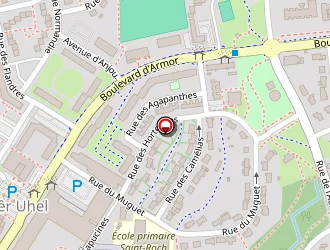 Carte de Pôle Emploi Lannion à Lannion