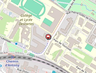 Carte de Lycée Descartes à Antony