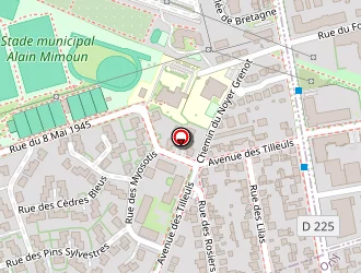 Carte de Les Tilleuls à Thiais