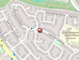 Carte de Groupe Scolaire 40 Arpents à Voisins-le-bretonneux