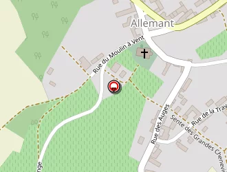 Carte de Remy Bernard à Allemant