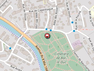 Carte de Aldi Marché à Bar-le-duc