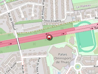 Carte de Palais Omnisport à Thiais