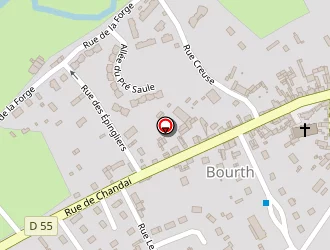 Carte de Salle Des Fêtes à Bourth