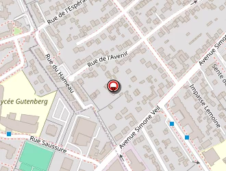 Carte de Lycée Gutenberg à Créteil