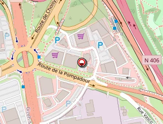 Carte de Salons Center à Créteil