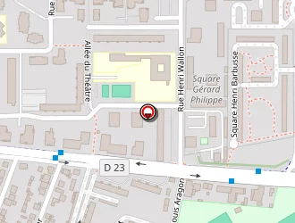 Carte de Stade Gravaud à Trappes