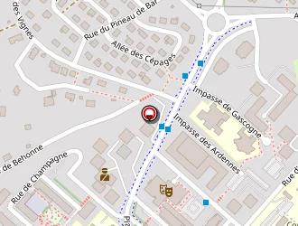 Carte de La Poste à Bar-le-duc